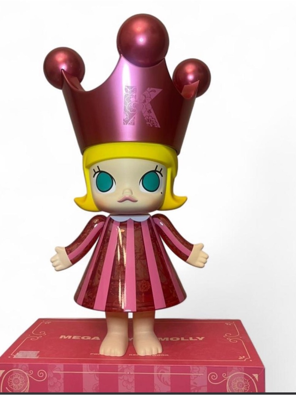 POP MART MEGA Royal Molly 400% - Original Princess Pink 👑💖